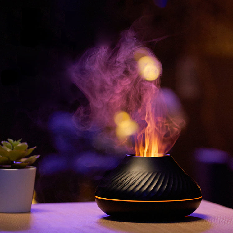 RGB Flame Aroma Diffuser – Cozy Fire Glow & Relaxing Mist
