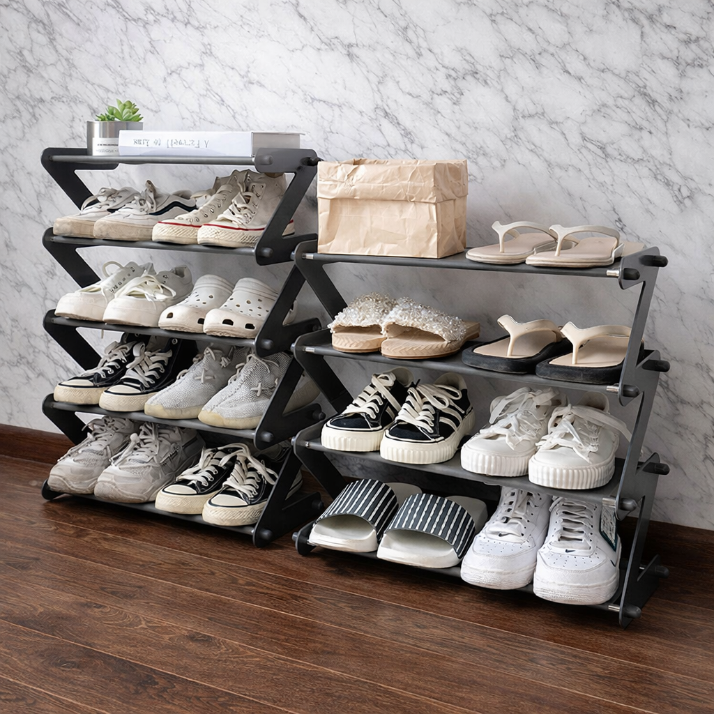 Compact Dorm Shoe Rack for Tidy, Clutter-Free Floors