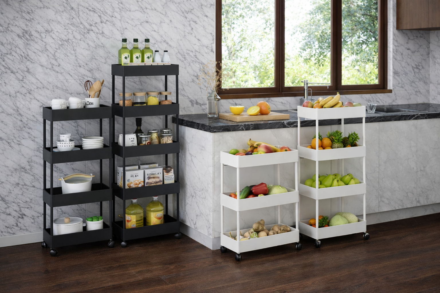 Stylish Wall Shelf for Bathroom and Kitchen Storage