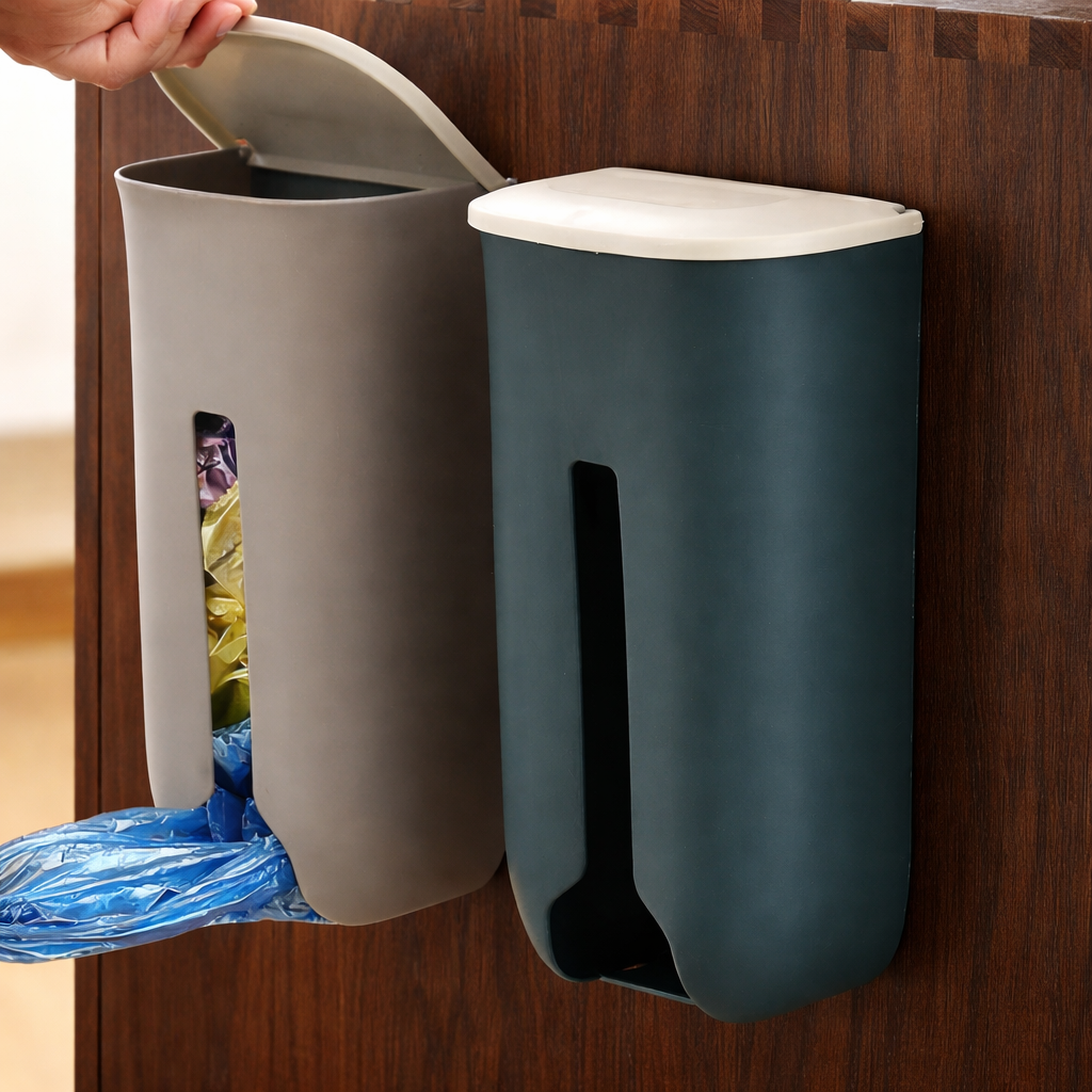 Removable Kitchen Plastic Bag Holder – Clean & Convenient
